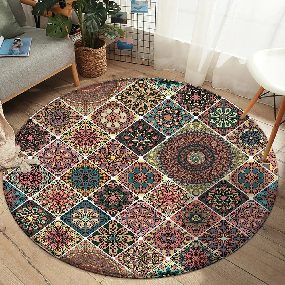 Round Fitted Tablecloth Elastic Table Cover