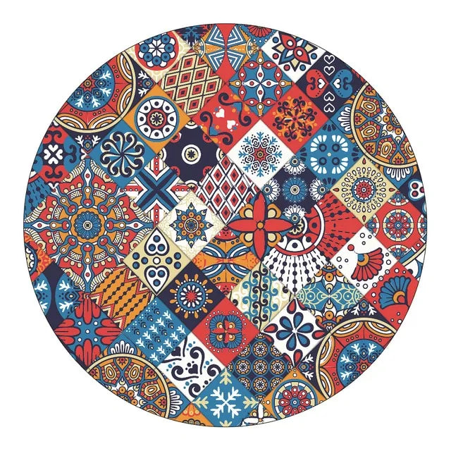 Round Fitted Tablecloth Elastic Table Cover