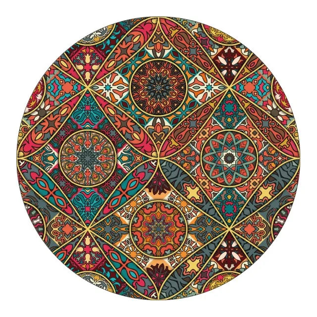 Round Fitted Tablecloth Elastic Table Cover