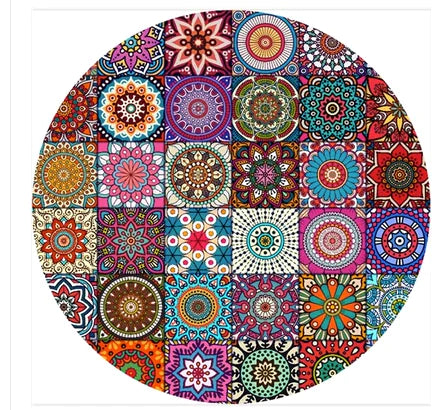 Round Fitted Tablecloth Elastic Table Cover