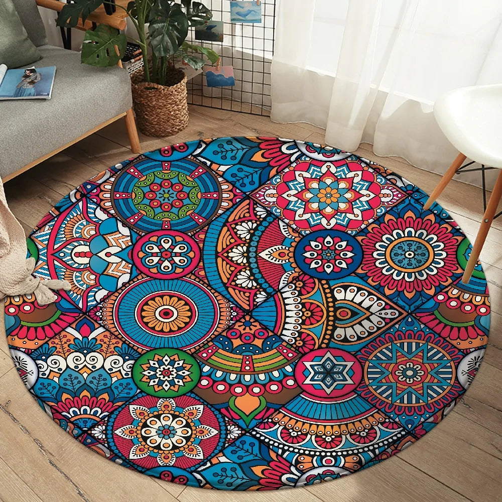 Round Fitted Tablecloth Elastic Table Cover