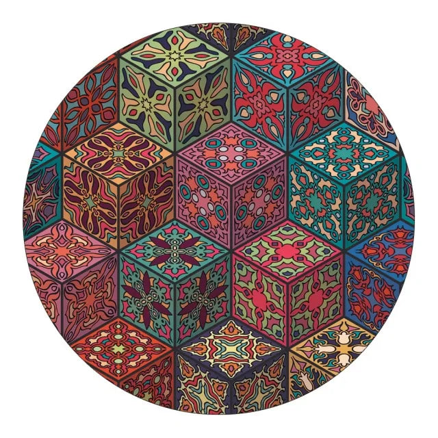 Round Fitted Tablecloth Elastic Table Cover