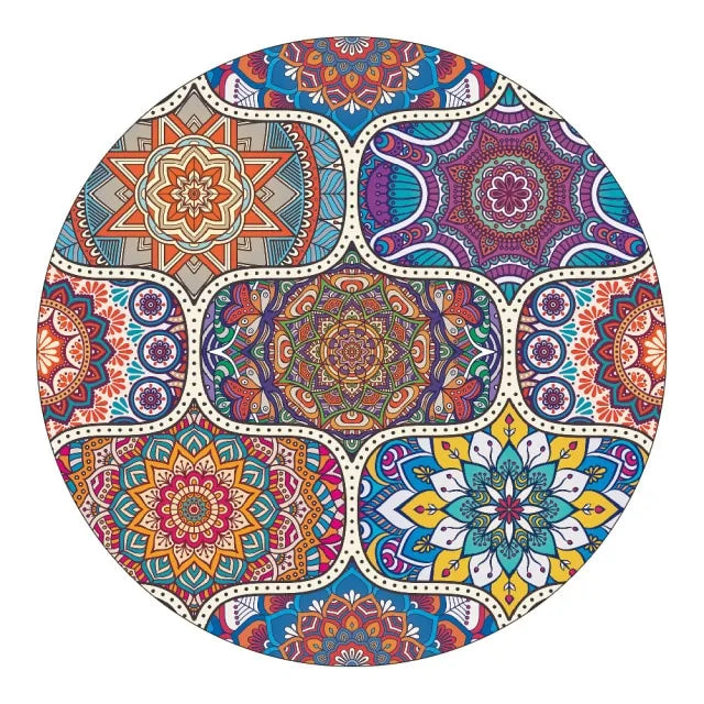 Round Fitted Tablecloth Elastic Table Cover