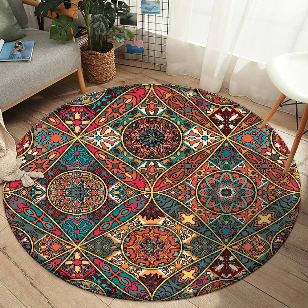 Round Fitted Tablecloth Elastic Table Cover