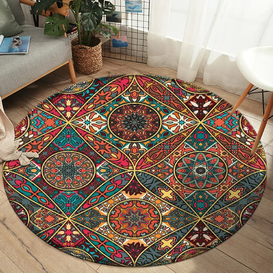 Round Fitted Tablecloth Elastic Table Cover