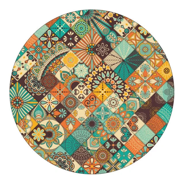 Round Fitted Tablecloth Elastic Table Cover