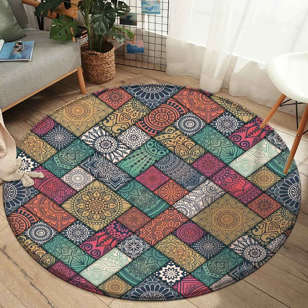 Round Fitted Tablecloth Elastic Table Cover