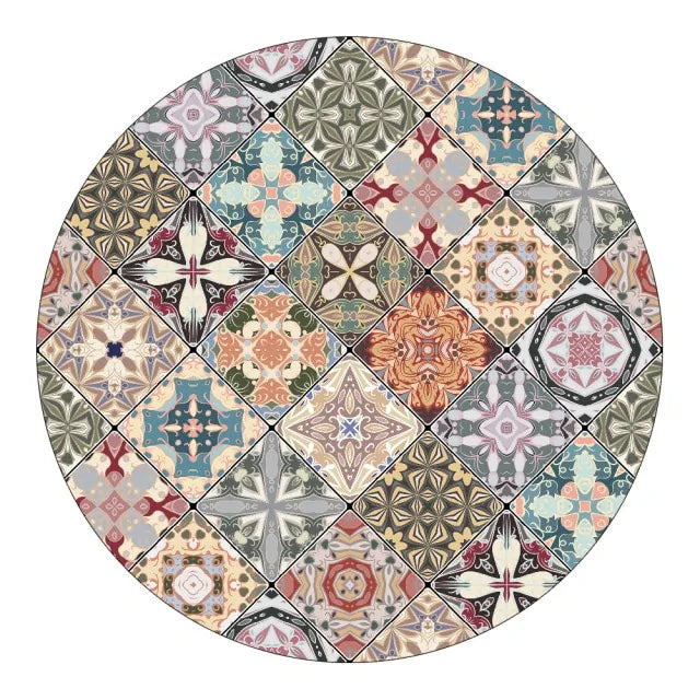 Round Fitted Tablecloth Elastic Table Cover