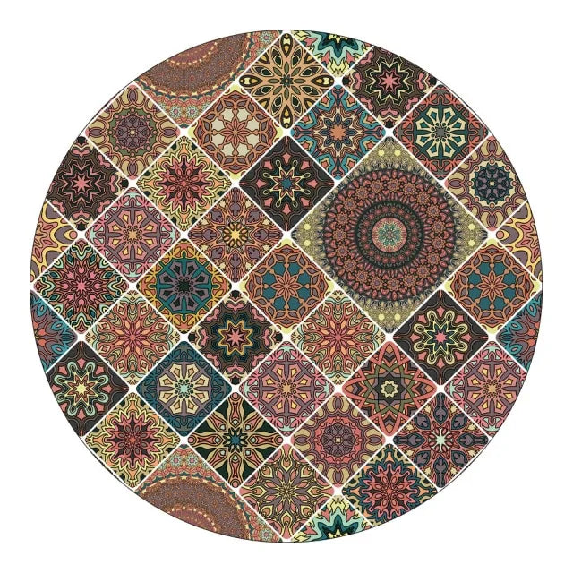 Round Fitted Tablecloth Elastic Table Cover