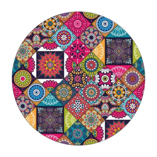 Round Fitted Tablecloth Elastic Table Cover