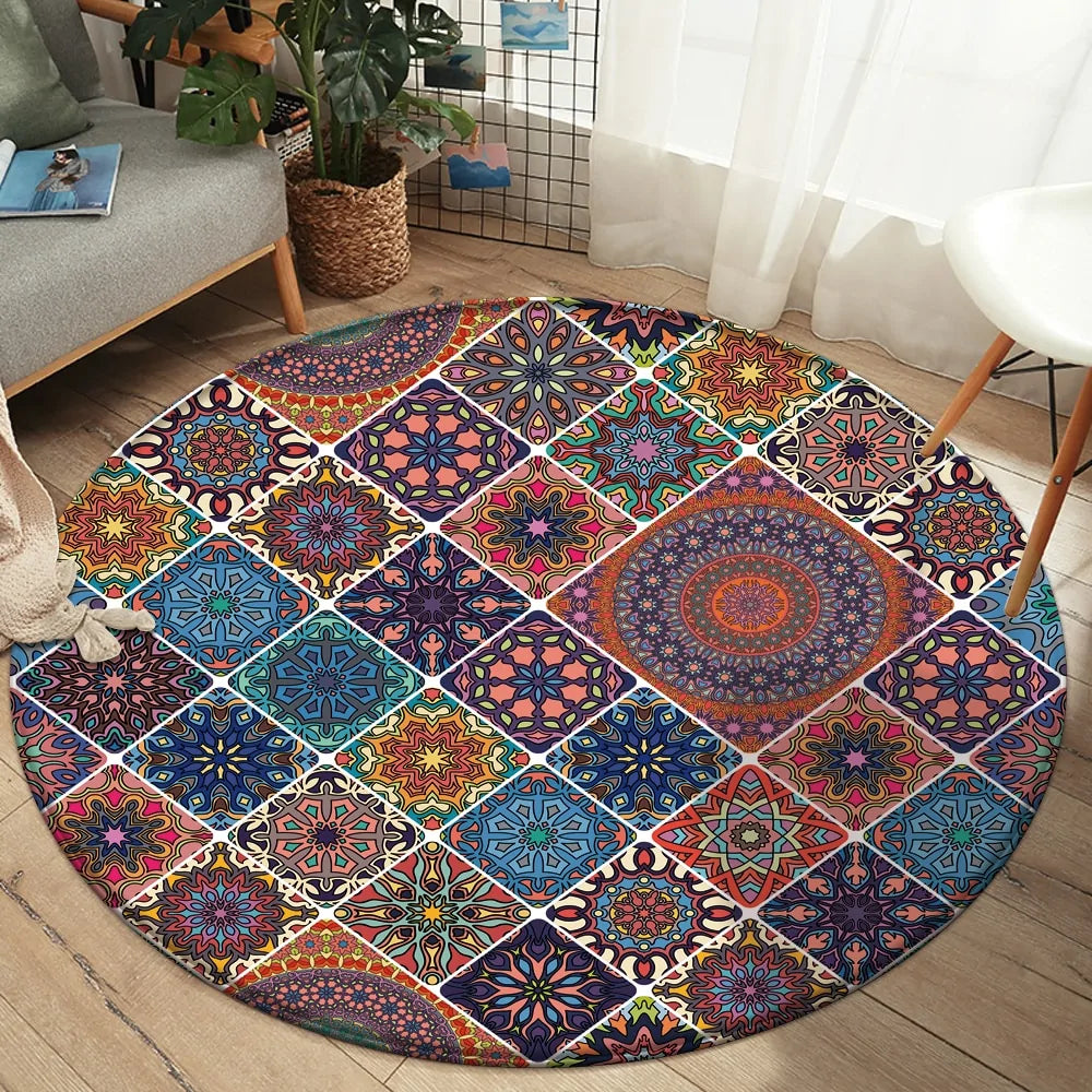 Round Fitted Tablecloth Elastic Table Cover